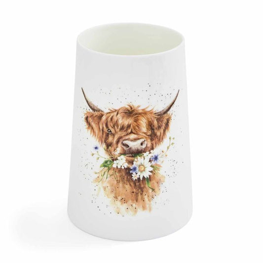 WNRW4348 Große Vase 'Daisy Coo' Hochlandkuh