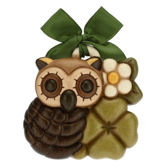A1126H90 Decorative mould owl with lucky clover  "This product is currently out of stock. Please contact us so that we can inform you of the next possible delivery date."