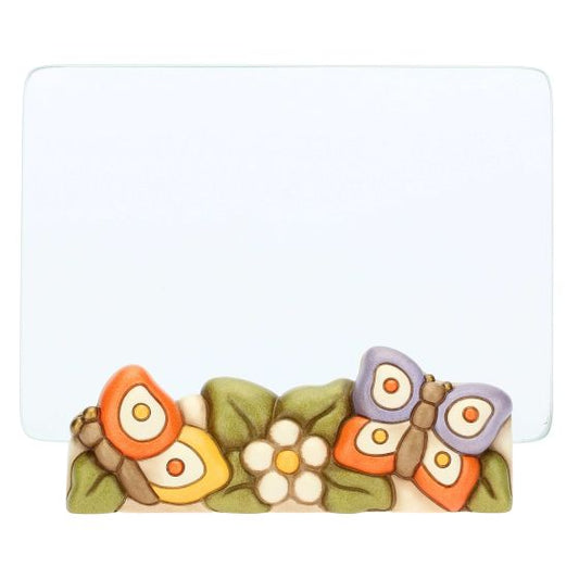 C3042H90 Glass photo frame with butterflies Fiori e Fantasia "This product is currently out of stock. Please contact us so that we can inform you of the next possible delivery date."