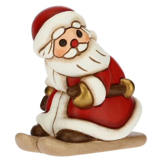 F2896A82 Weihnachtsmann mit Ski mittel