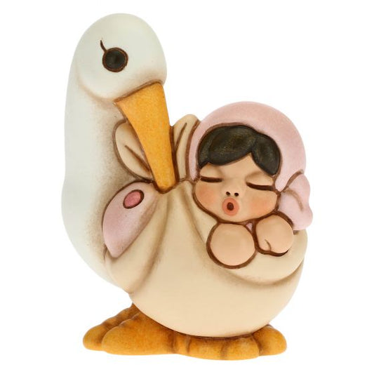 F2905H93B Storch mit Mädchen    „Dieses Produkt ist zur Zeit nicht am Lager. Bitte setzen Sie sich mit uns in Verbindung damit wir Ihnen den nächst möglichen Liefertermin bekannt geben können.“