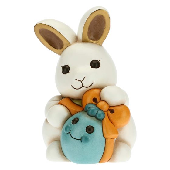 F2941H90 Hase Joy entzückt mit hellblauem Ei