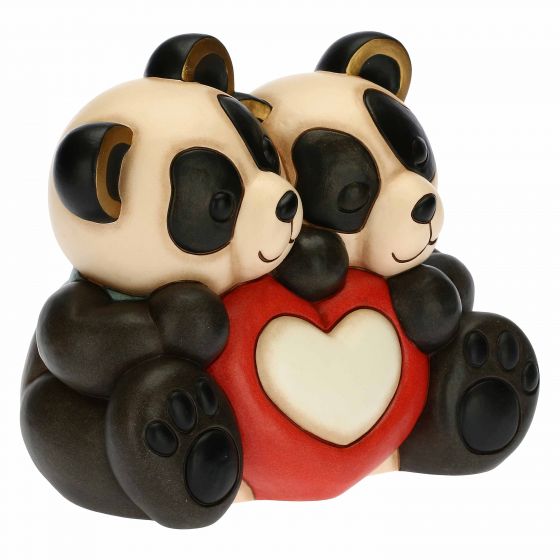 F3002B78 Panda Bandoo Lovers with Heart