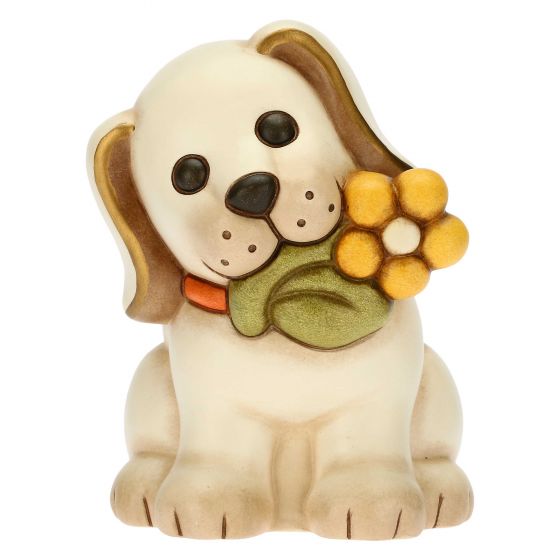 F3123H90 Hund mit Blume
