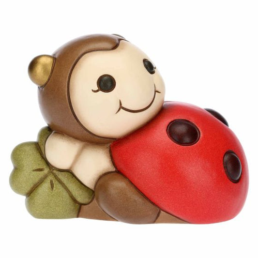 F3235H90  Marienkäfer mit Glücksklee mittel