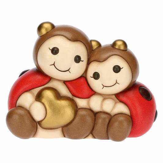 F3237H90  Marienkäferpaar mit Herz