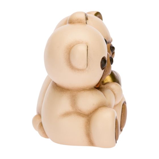F3245H90B Teddypaar mit goldenem Herz