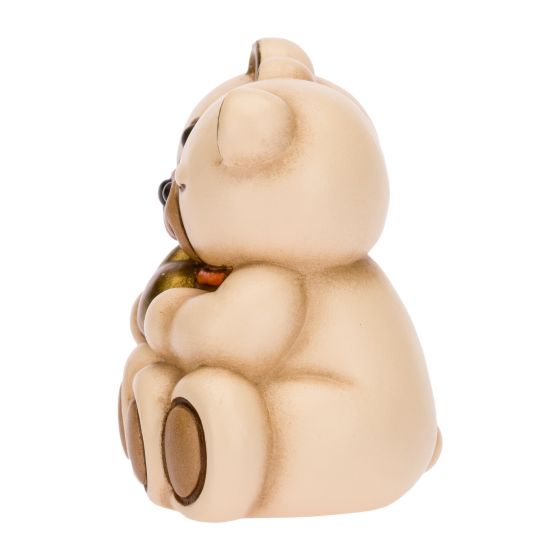 F3245H90B Teddypaar mit goldenem Herz
