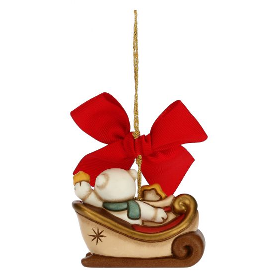 S3140A82 Decorazione albero di Natale slitta grande 2020