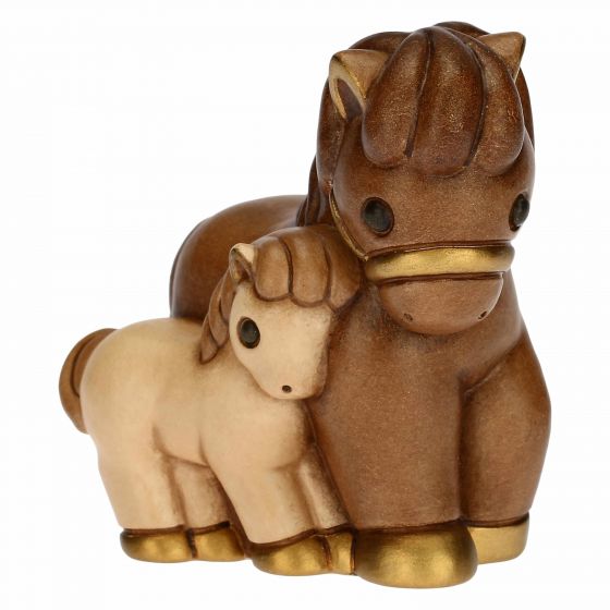 S3170A88 Pferd mit Fohlen Krippe klassisch
