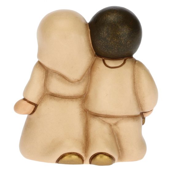 S3172B83 Kinderpaar mit Milch Krippe klassisch