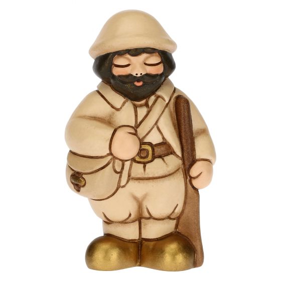 Krippenfigur Jäger zur klassischen Krippe von Thun in beige