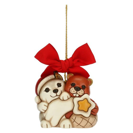 S3254A82 Weihnachtsschmuck Wolf und Biber maxi