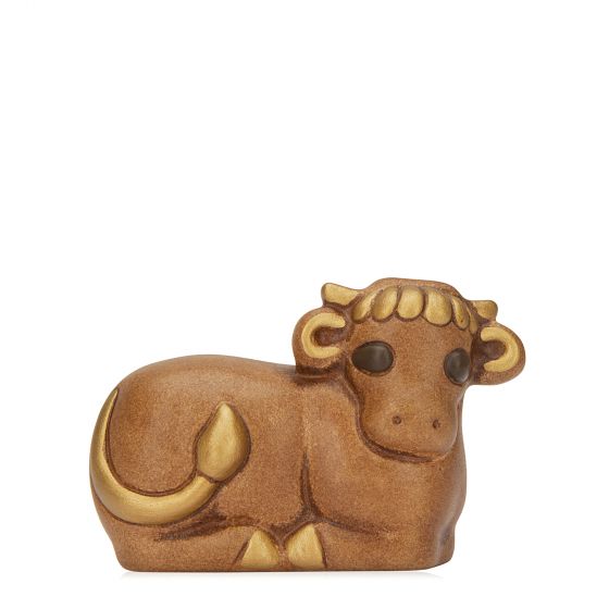 Krippenfigur Ochse zur klassischen Krippe von Thun in braun