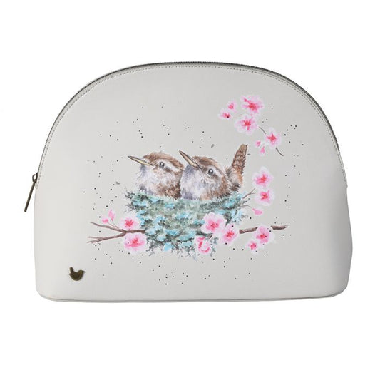 CMBL005 Large Cosmetic Bag 'Home Tweet Home' Wren