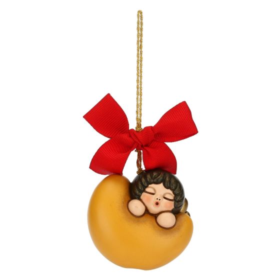 S3246A82 Weihnachtsschmuck Engel mit Mond klein