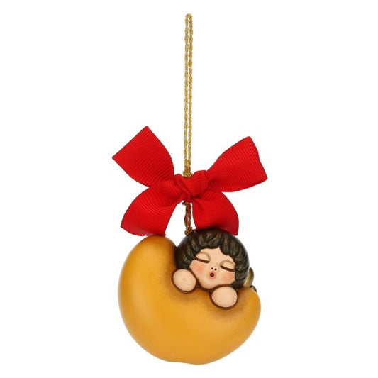 S3246A82 Weihnachtsschmuck Engel mit Mond klein