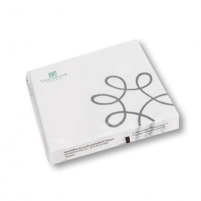 111HWPS33 Servietten Pur geflammt grau