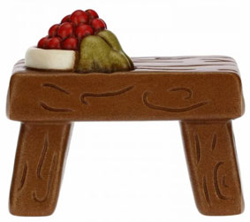 Krippenfigur Tisch mit Obst zur klassischen Krippe von Thun 