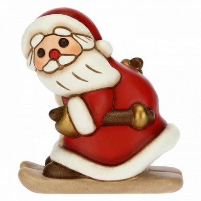 F2896A82 Weihnachtsmann mit Ski mittel